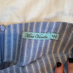 LF (brand mint vanilla) striped skirt
